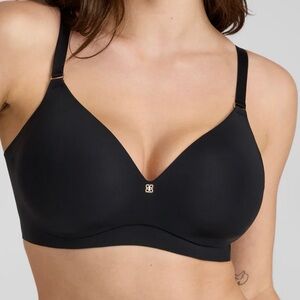 Honeylove Wireless, Seamless Cloud Embrace Black Bra 40C